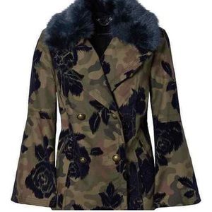 Banana Republic Camouflage Peacoat